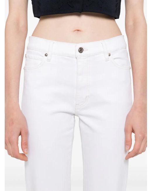 FRAME White Cropped Jeans