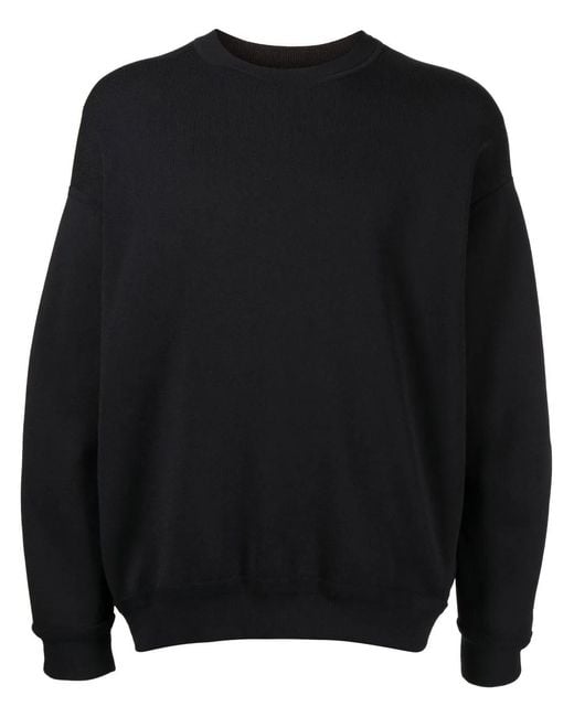 3.1 Phillip Lim Black Crewneck Zip-Sleeve Jumper for men