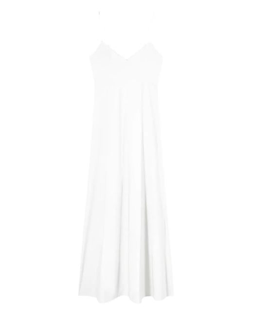 Patrizia Pepe White Satin Slip Dress