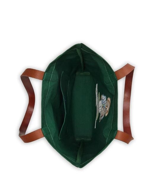 Polo Ralph Lauren Green Wimbledon Polo Bear Shopper Tote for men