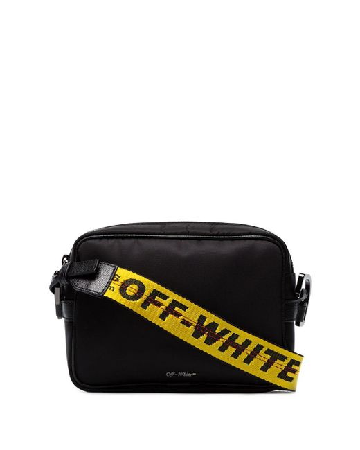 Off-White c/o Virgil Abloh Black Industrial-logo Messenger Bag for men