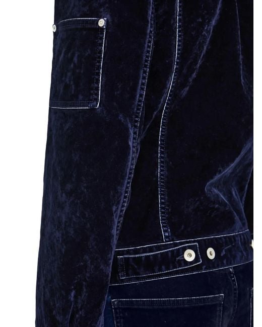 Ferragamo Blue Trucker Jacket for men