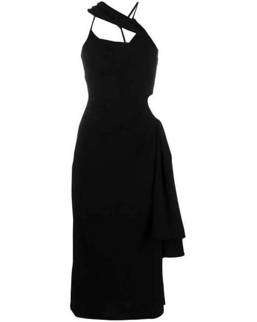 Jacquemus Asymmetrische Jurk in het Black