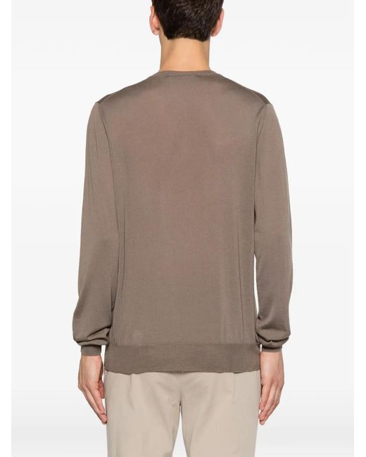 Pull À Col V Tagliatore pour homme en coloris Gray