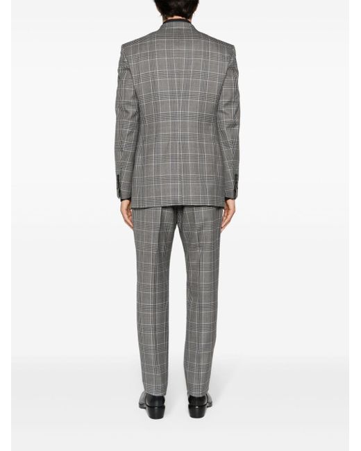 Tom Ford O'connor Checked Wool Suit in Gray for Men | Lyst