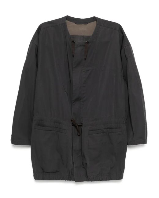 Lemaire Black Parka mit Reißverschluss