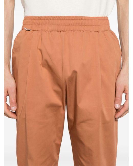 FAMILY FIRST Orange Tapered-leg Cotton-blend Trousers for men