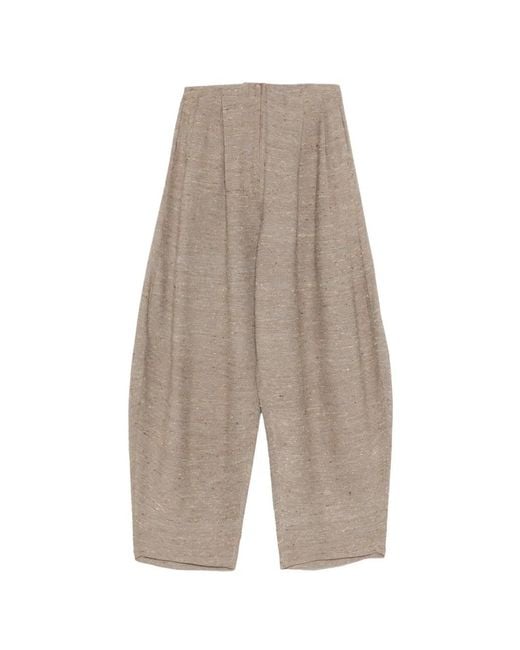 Boboutic White Cropped Trousers