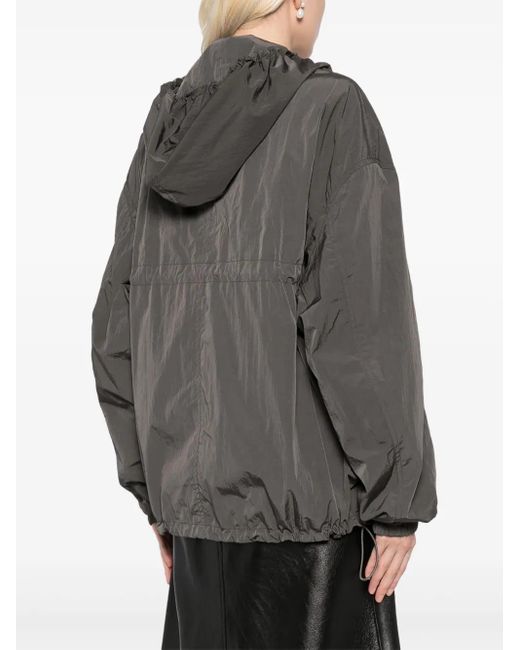 Fabiana Filippi Gray Windbreaker Jacket