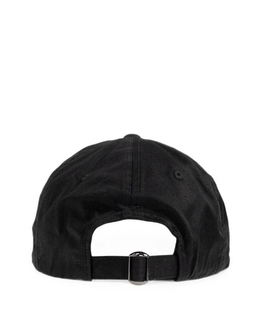 EA7 Black Logo-Embroidered Baseball Cap