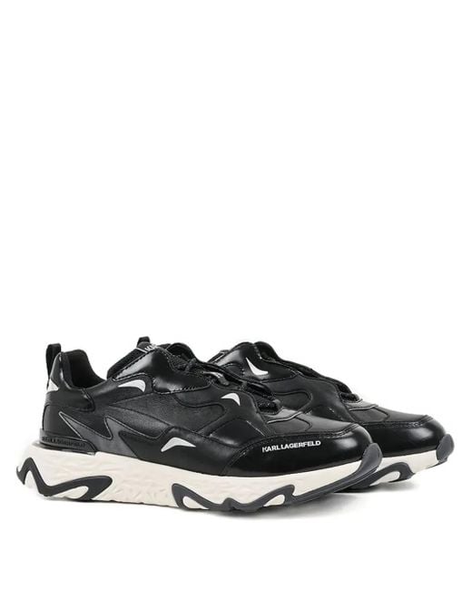 Karl Lagerfeld Black Lace-Up Sneakers for men