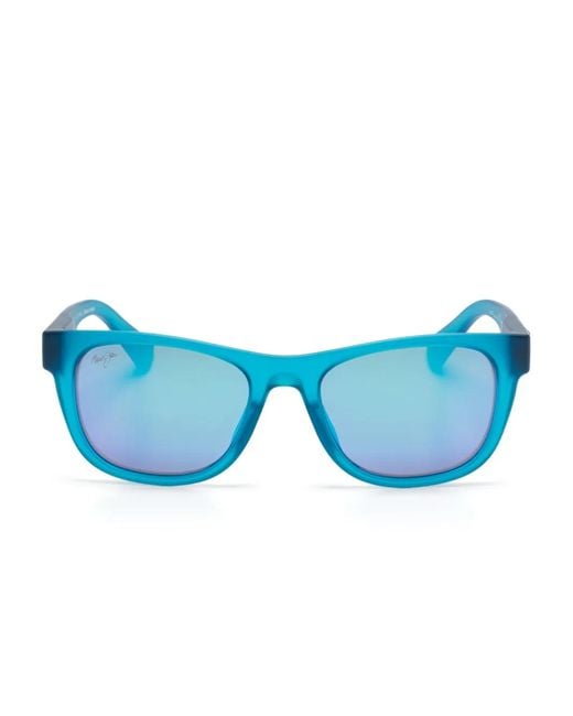 Maui Jim Blue Kaulike Square-Frame Sunglasses
