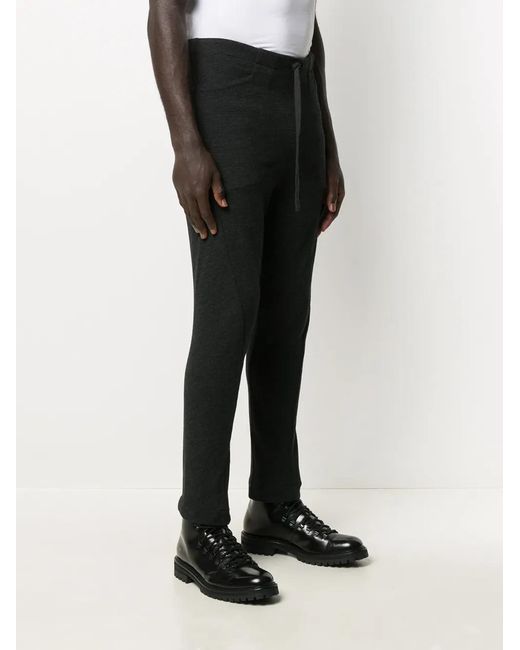 Forme D'expression Black Engineered Pullon Pants for men