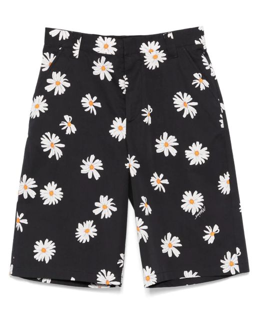 メンズ Moschino プリント トランクス水着 Black