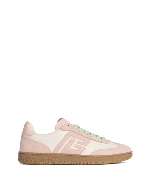 Balmain Pink Swan Trainers