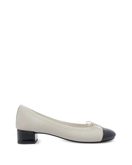 Repetto White Alba Ballet Pumps