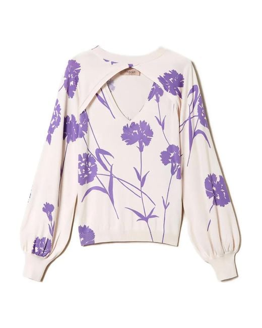 Twinset Pink Floral-Print Top (Set Of Two)