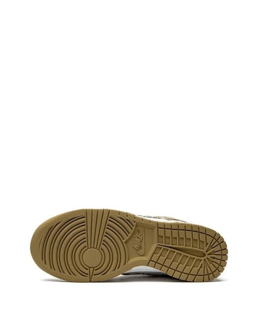 Nike White Dunk Low Essential "Paisley Pack Barley" Sneakers