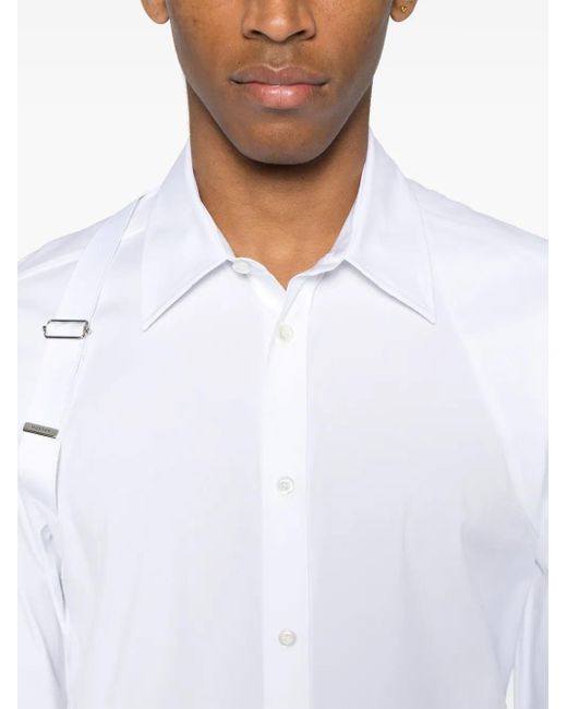 McQueen 'harness' Shirt in het White voor heren