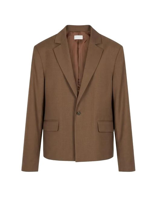 Mood Brown Single-Breasted Blazer for men