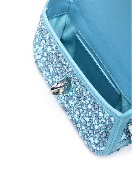 Ermanno Scervino Blue Audrey Crystal Mini Bag