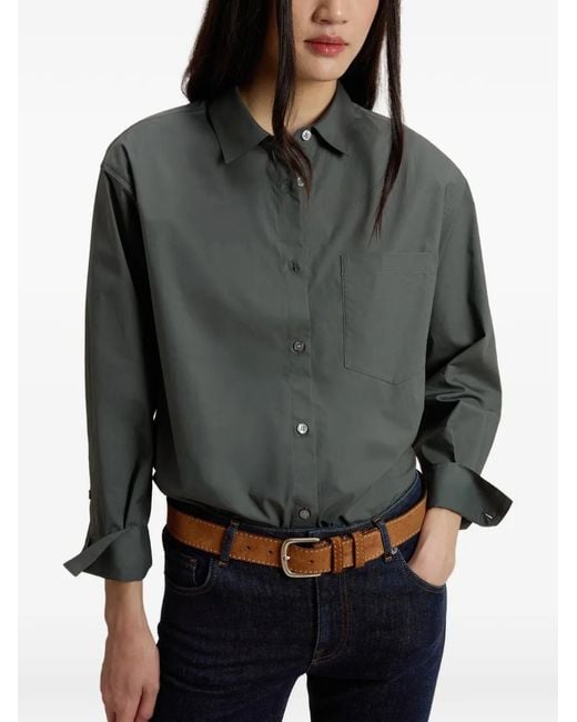 Woolrich Gray Chest-Pocket Button Shirt