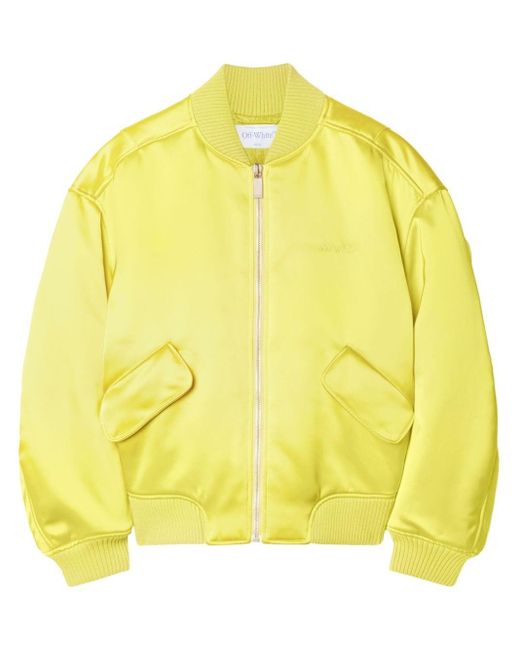 BOMBER H DUCHESSE di Off-White c/o Virgil Abloh in Yellow