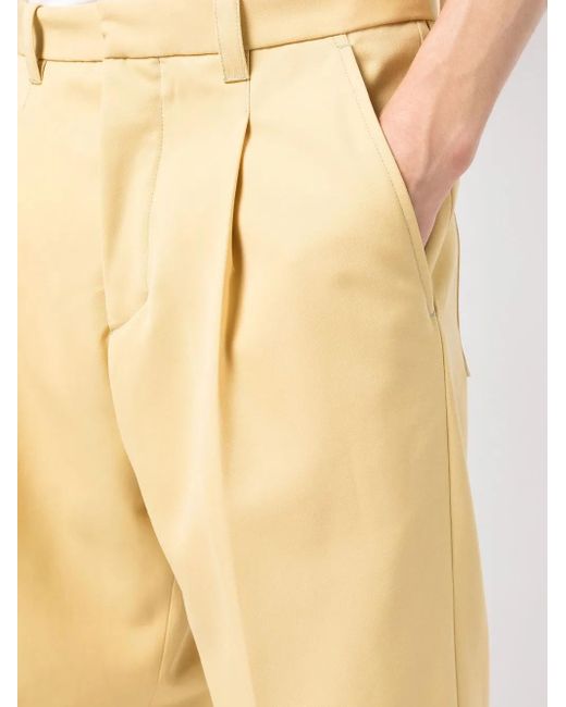 OAMC Yellow Straight-Leg Pressed-Crease Trousers for men