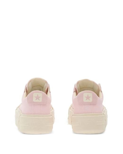 Converse Pink Suede-Panel Sneakers