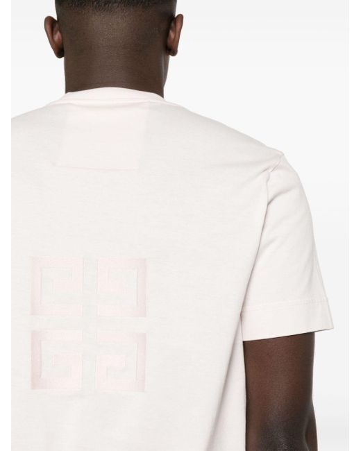 T-shirt con motivo 4G di Givenchy in White da Uomo