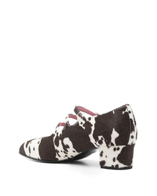 CAREL PARIS White 40Mm Kina Triple-Strap Pumps