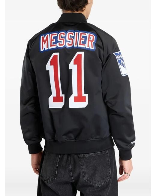 Mitchell & Ness Black Mark Messier Rangers Maxxed Out Jacket for men