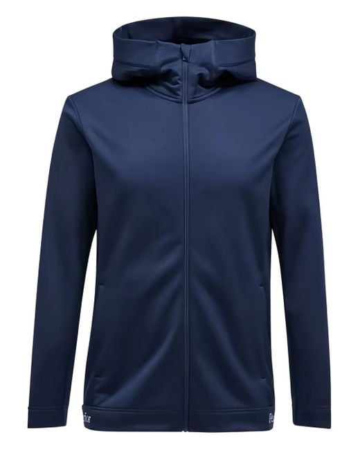 メンズ Peak Performance フーデッド デニムジャケット Blue