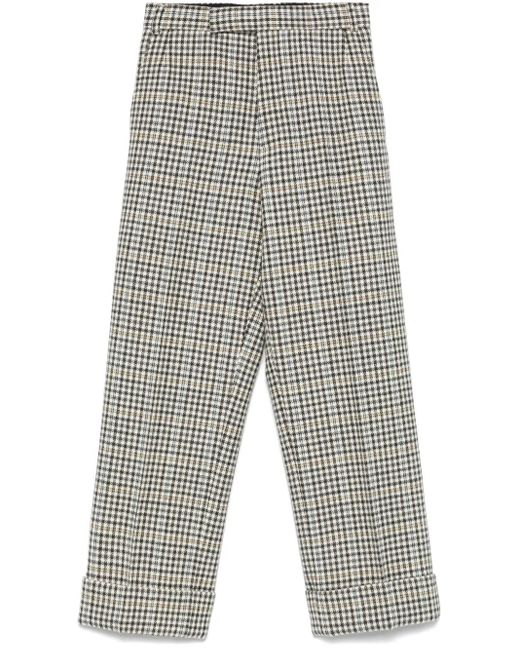 Thom Browne Gray Gunclub-Check Tweed Trousers for men