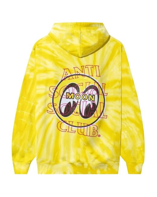 ANTI SOCIAL SOCIAL CLUB Yellow Mooneyes Hoodie for men