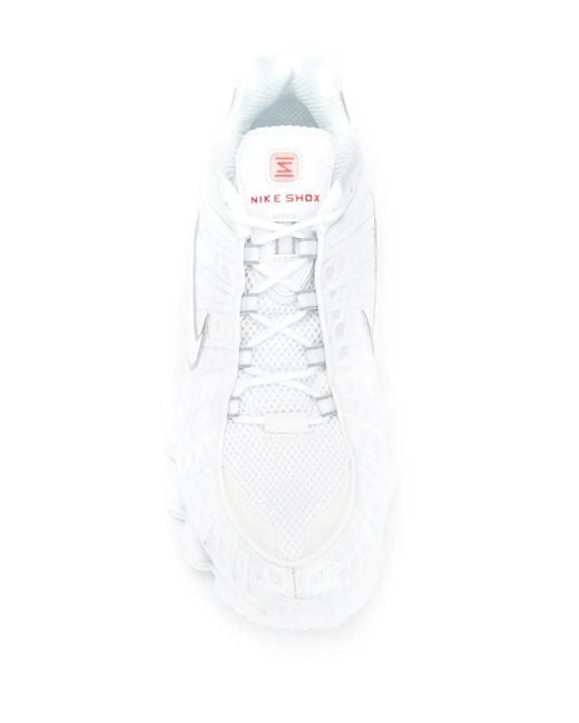 Nike White Sneaker low Shox TL