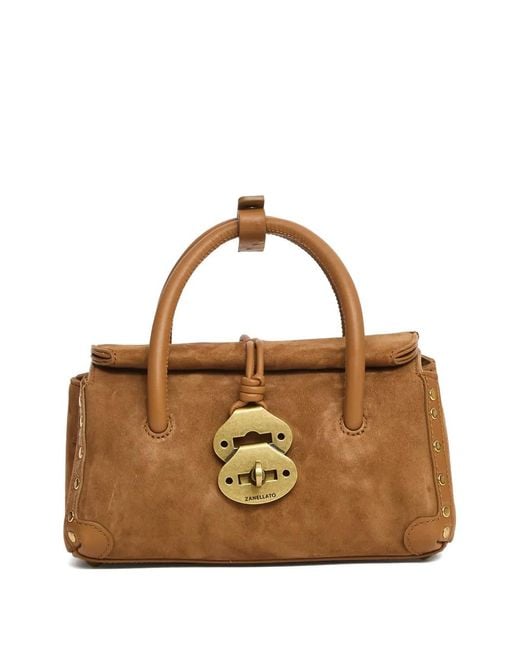 Zanellato Brown Baby Dotta Tote Bag