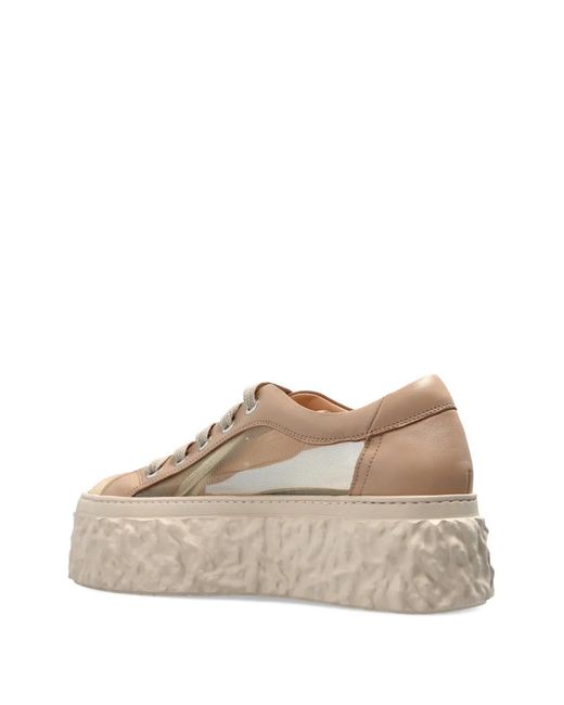 Agl Attilio Giusti Leombruni Multicolor Textured Flatform Sneakers