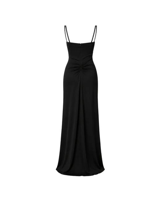Nafsika Skourti Black Vertigo Embellished Maxi Dress