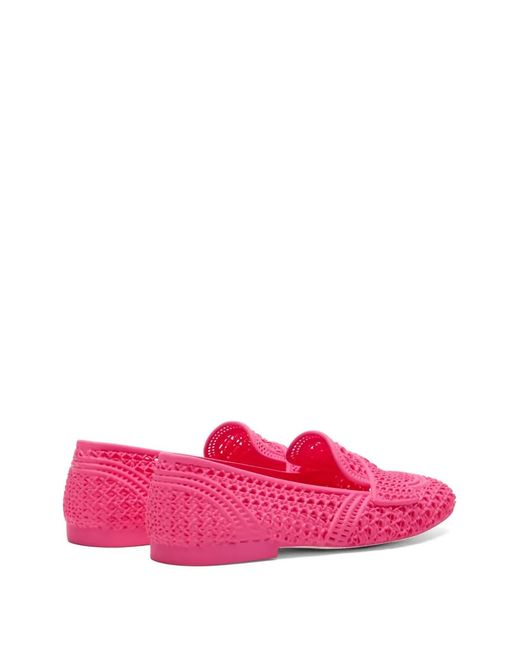 Casadei Pink 3D-Printed Loafers