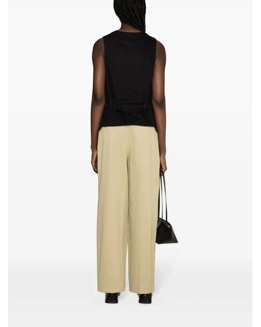 Lemaire Black Cotton-Denim Waistcoat