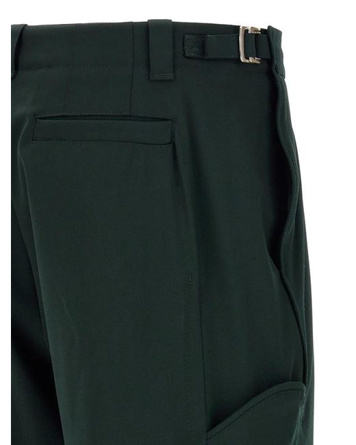 Kiko Kostadinov Green Andras Pleated Trousers for men