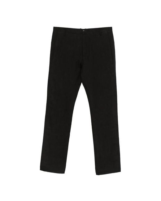 Label Under Construction Black Axis Textured Trousers for men