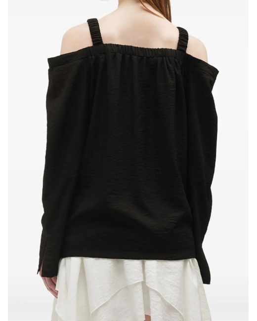 B+ AB オフショルダートップ Black