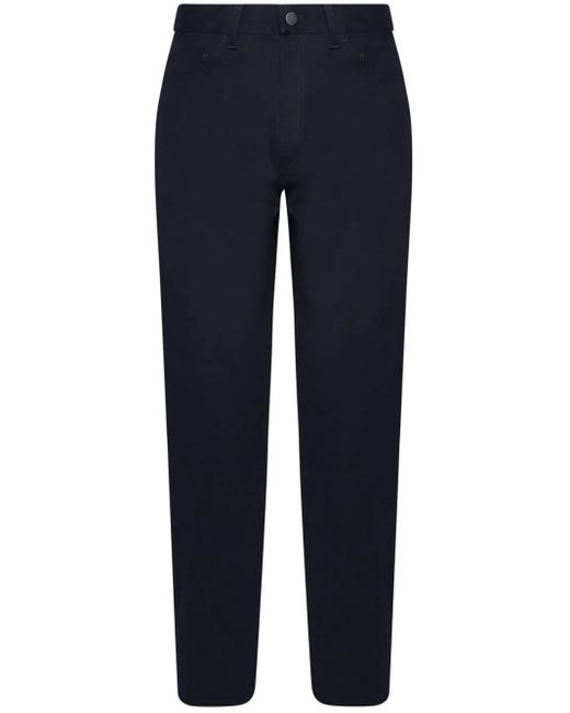 Moncler Blue Dark Stretch Cotton Pant for men