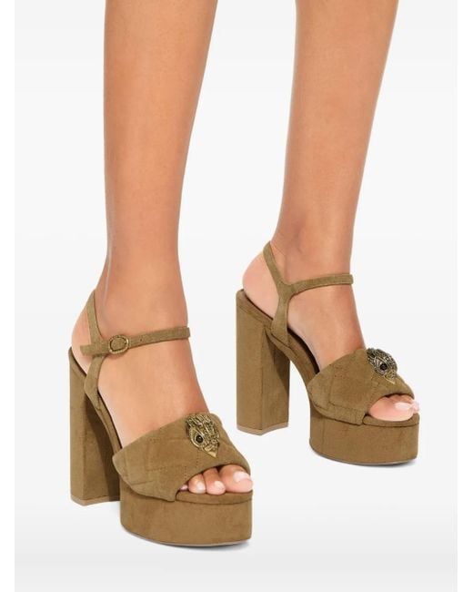 Kurt Geiger プラットフォーム サンダル 125mm Metallic