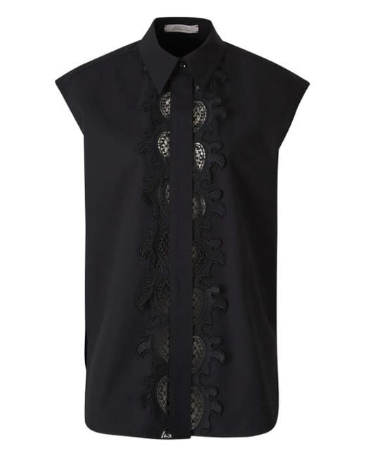 Dorothee Schumacher Black Cotton Lace Shirt