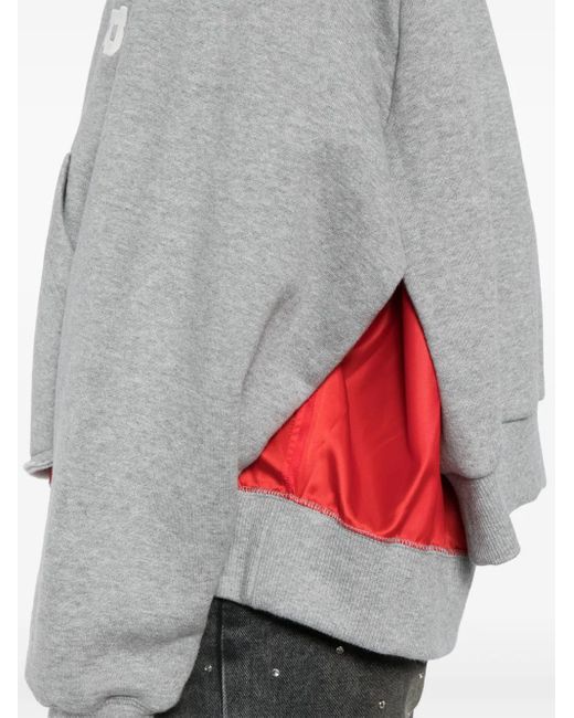 Undercover Gray Oversized Zip-Up Jacket