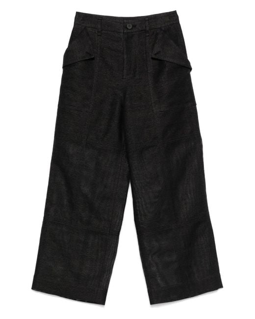 Issey Miyake Black Patch-Pocket Trousers