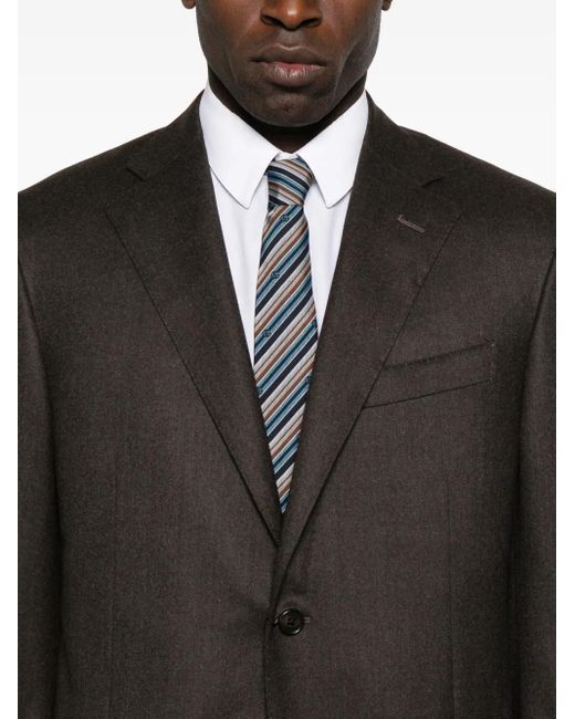 Corneliani Black Two-Button Wool Suit for men